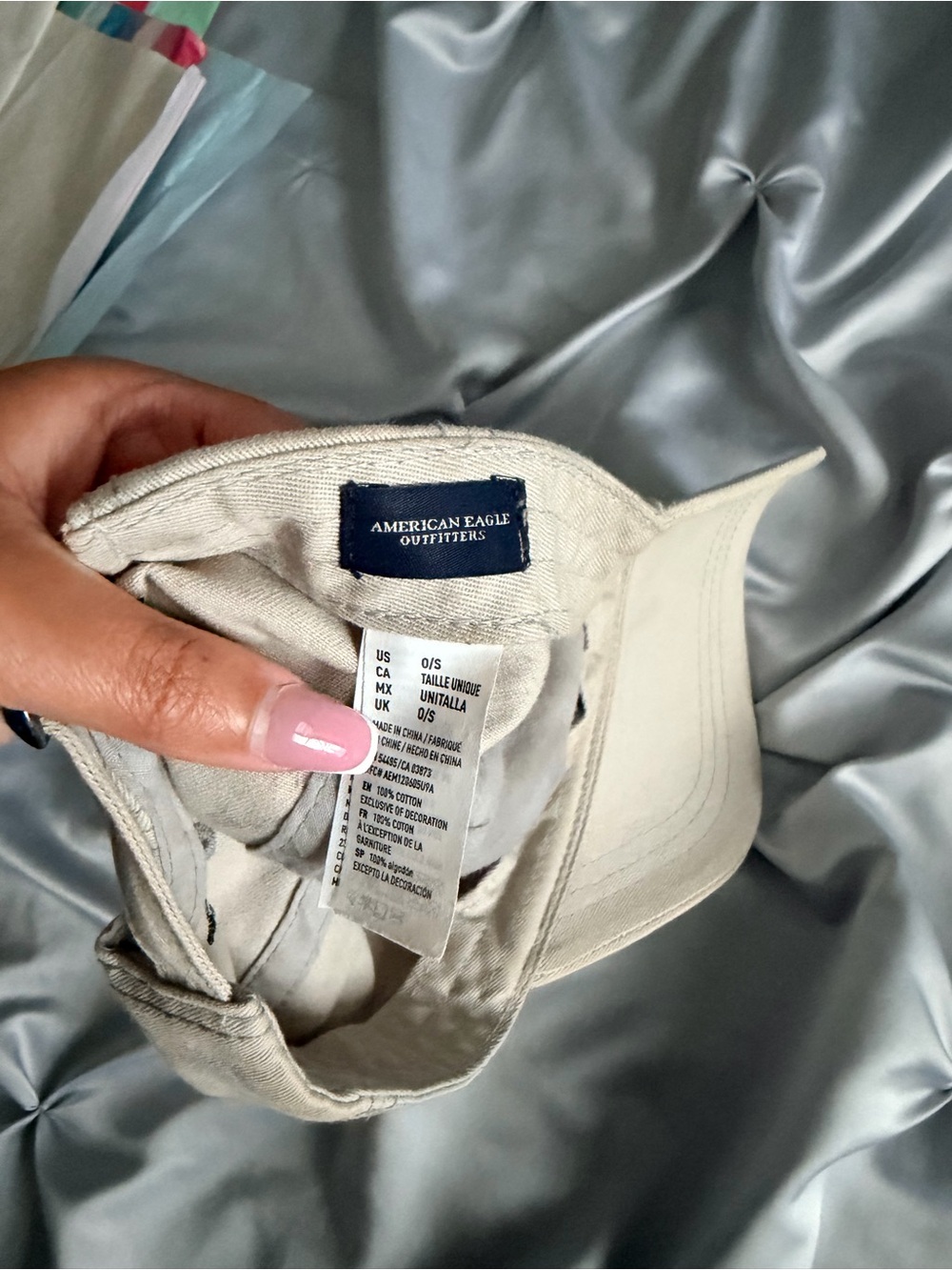 American Eagle Outfitters Women's Light Cream Baseball Cap